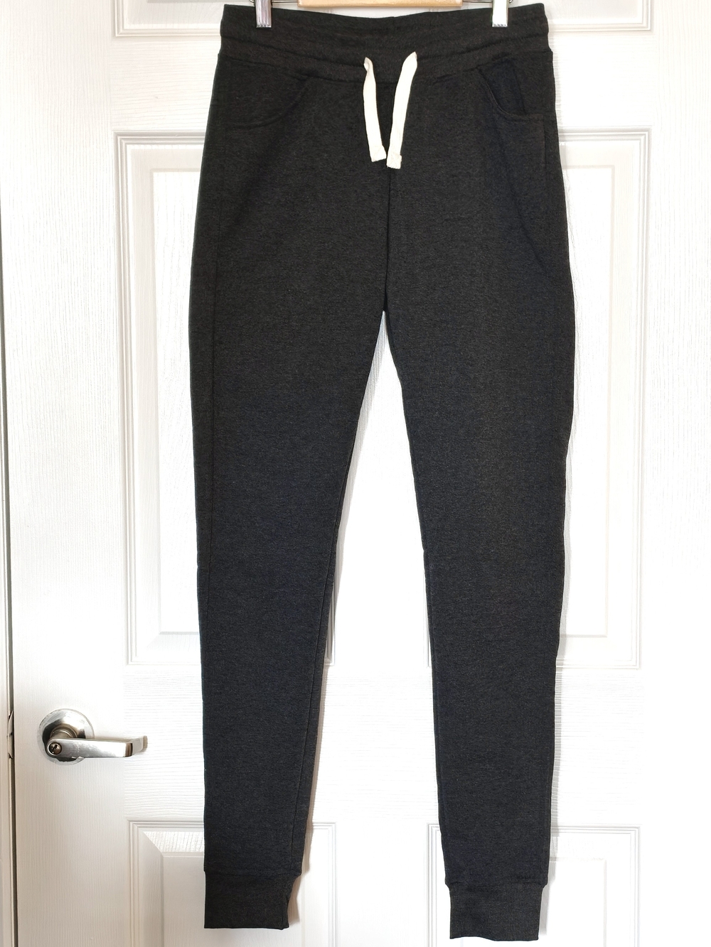 PJ Mark Dark Heather Gray Fleece Lined Joggers In Size Medium